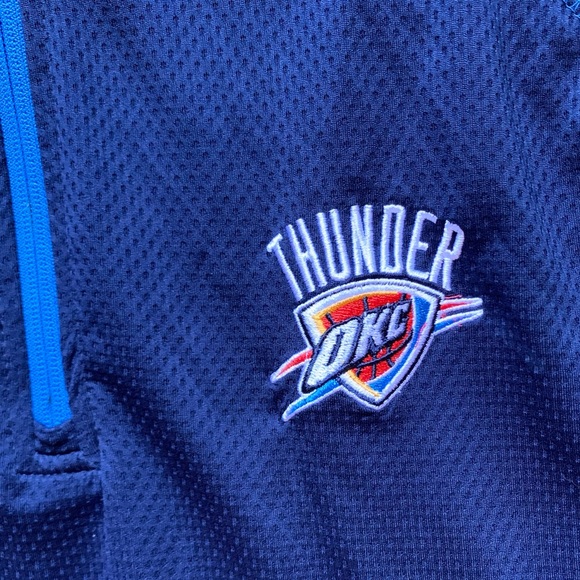 OKC Thunder NBA 1/4 Zip Long Sleeve Pullover Sz M - Picture 3 of 9